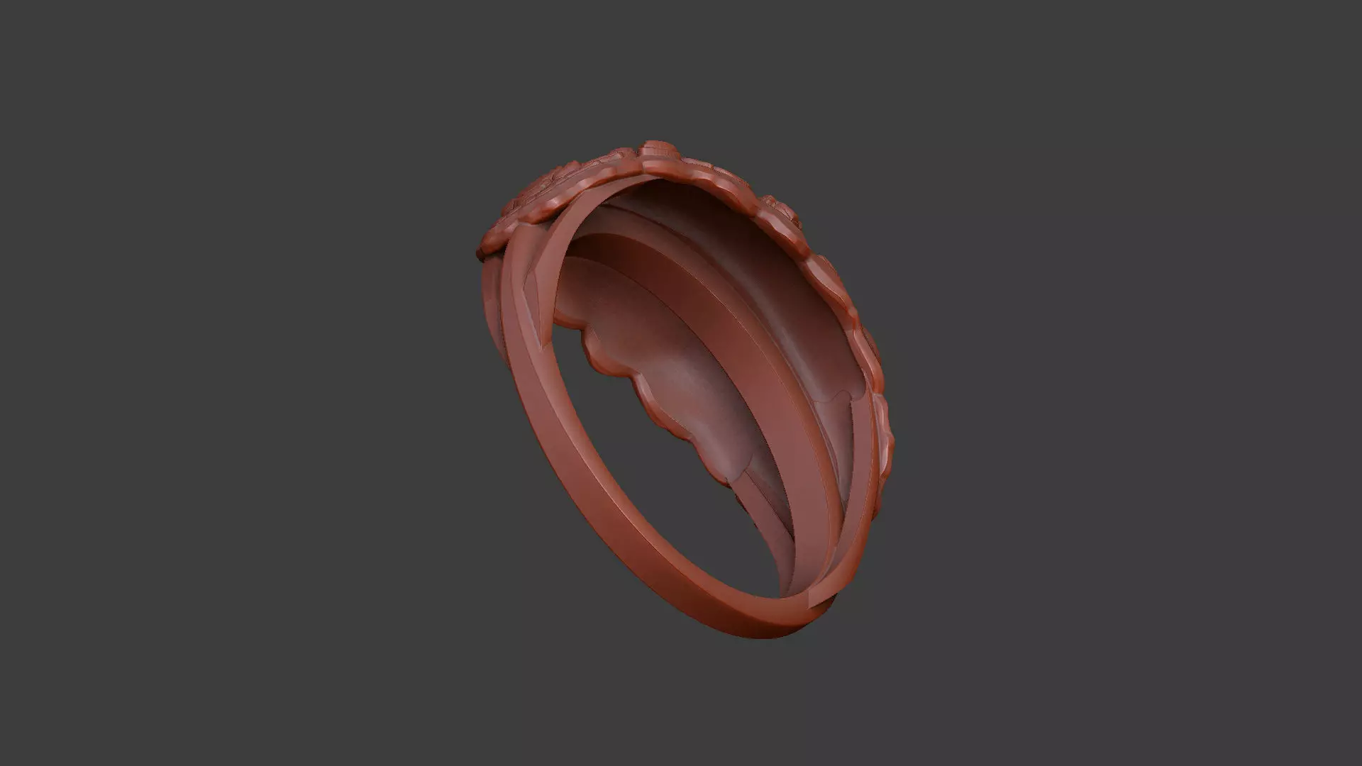 Pattern ring design vintage medieval 3D print model_9