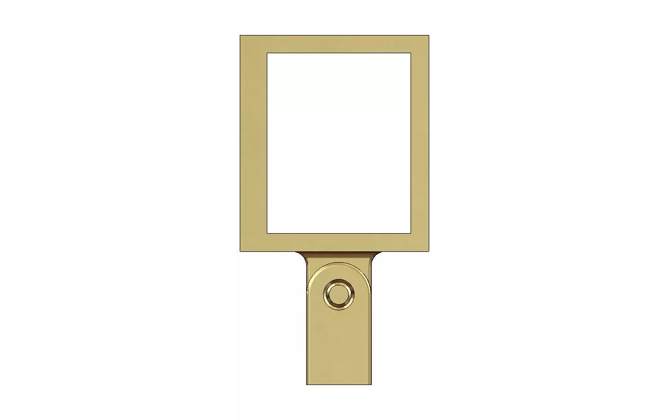 K letter varsity font 12x10x10mm enamel bail link 3D print model_3