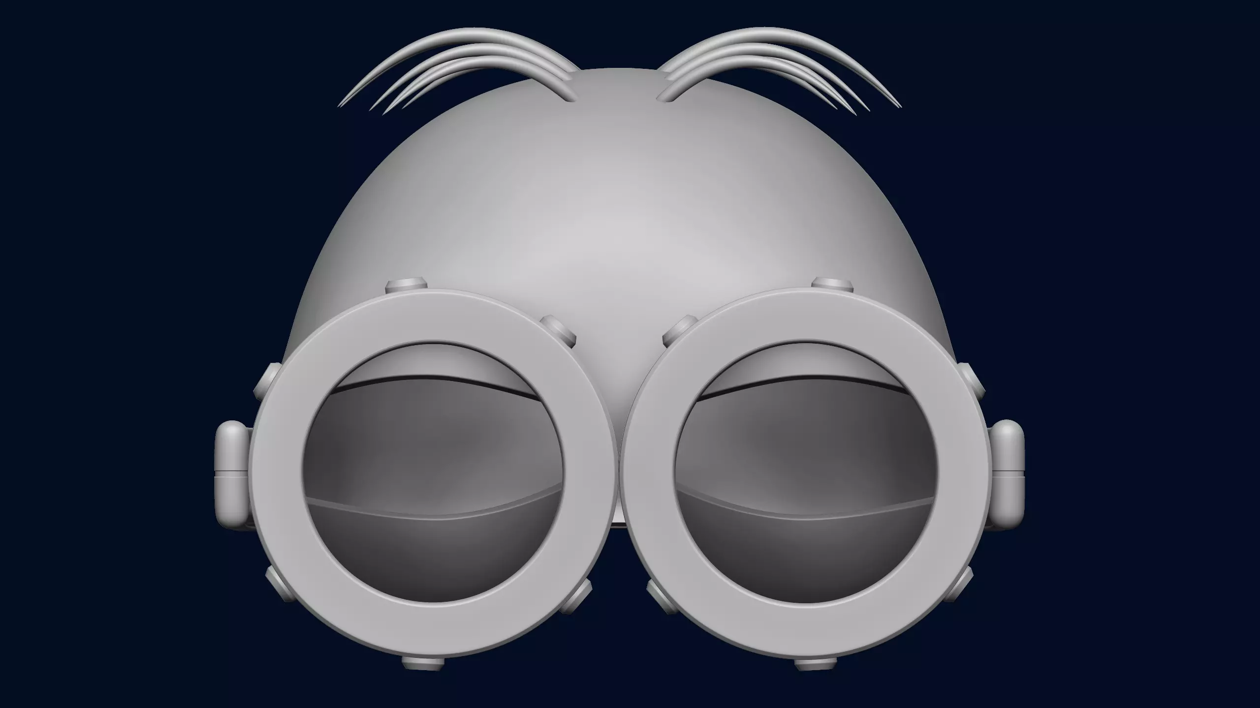 Best Cute Minion Cosplay Mask 3D STL 3D print model_20