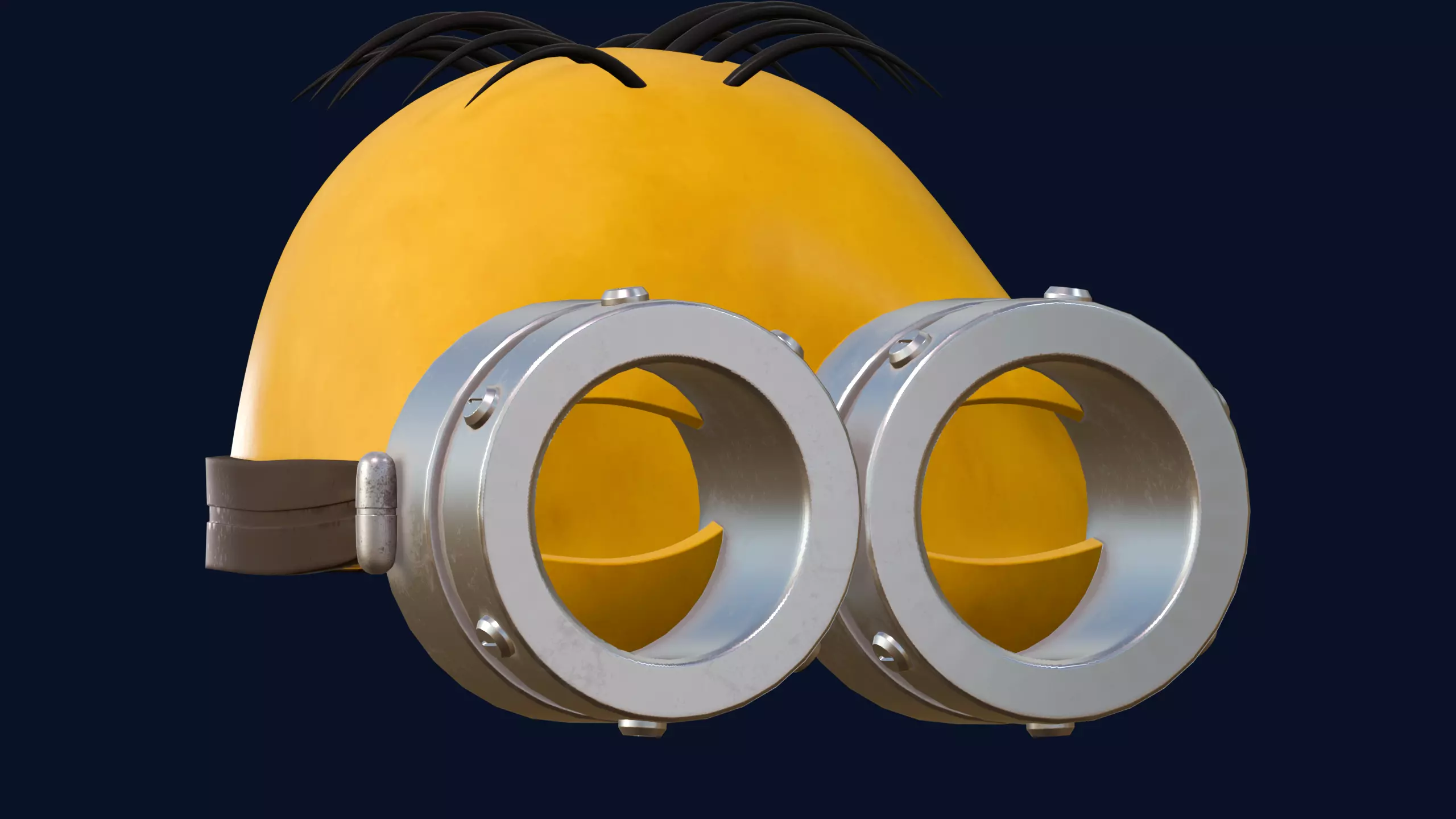 Best Cute Minion Cosplay Mask 3D STL 3D print model_14