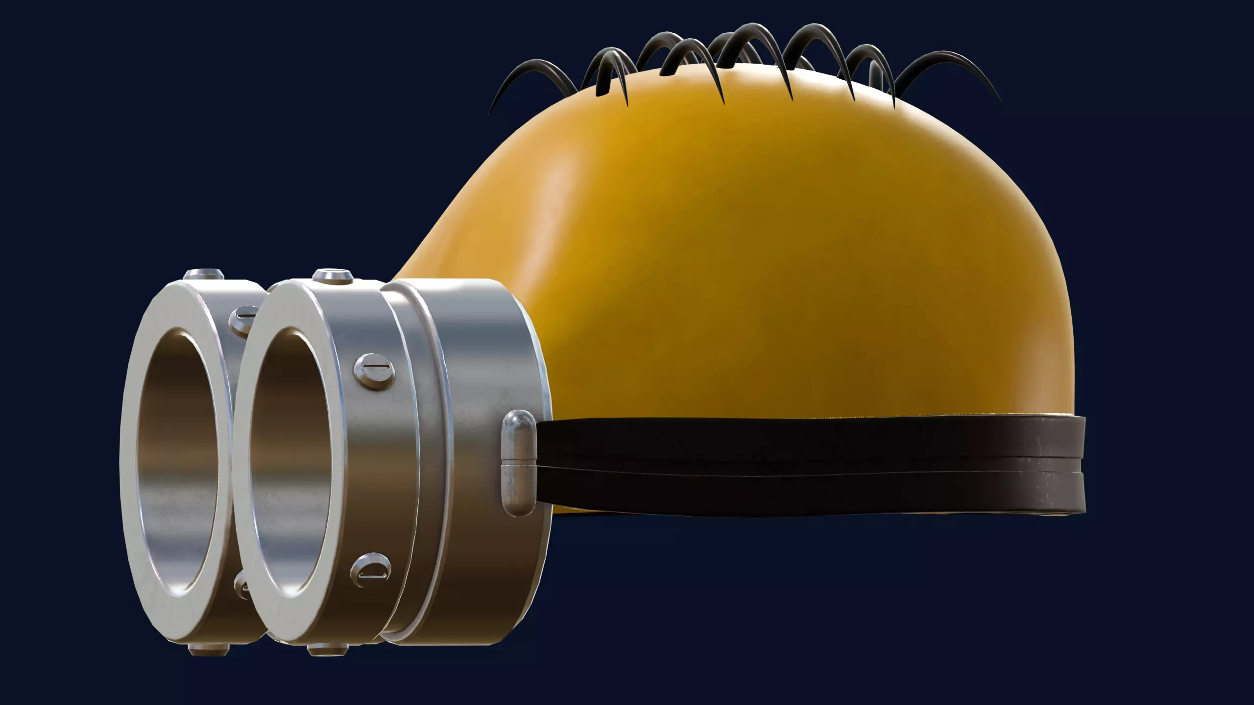 Best Cute Minion Cosplay Mask 3D STL 3D print model_7