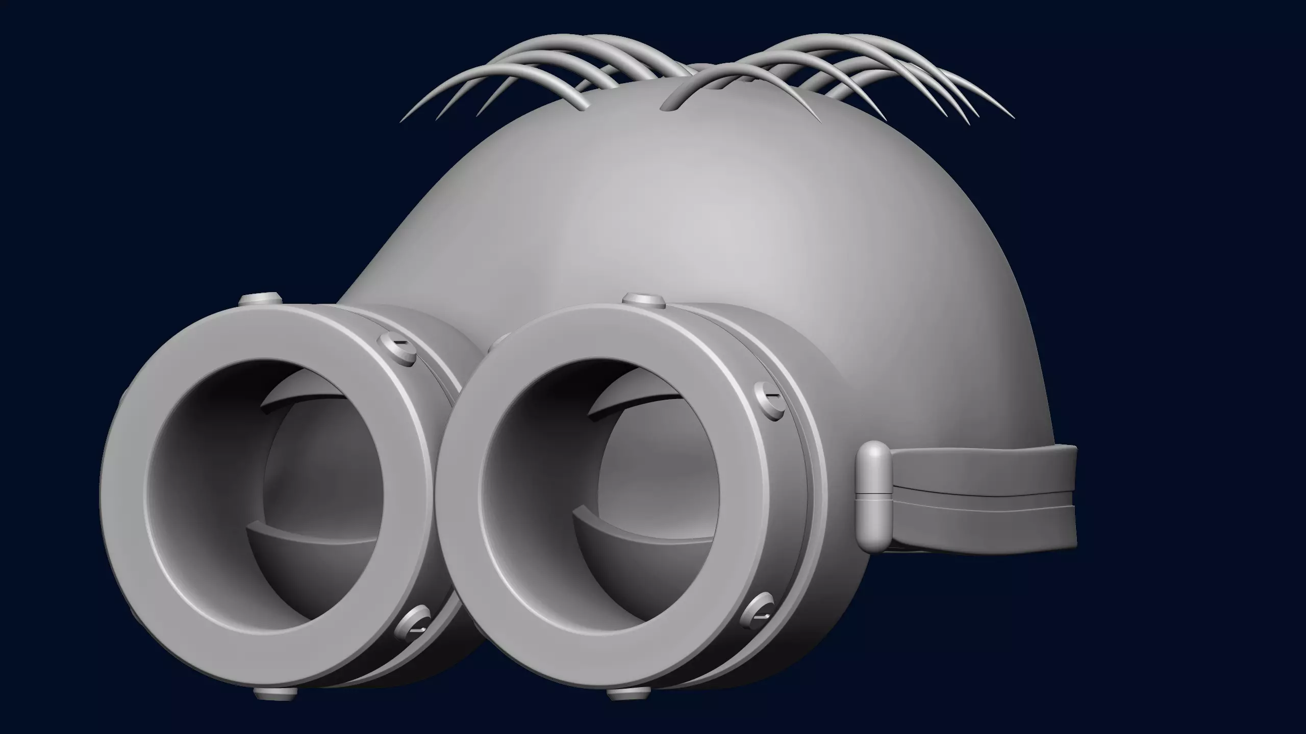 Best Cute Minion Cosplay Mask 3D STL 3D print model_21