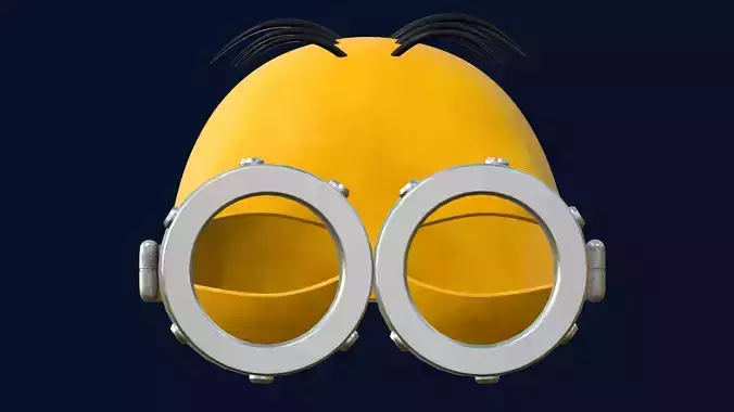 Best Cute Minion Cosplay Mask 3D STL 3D print model