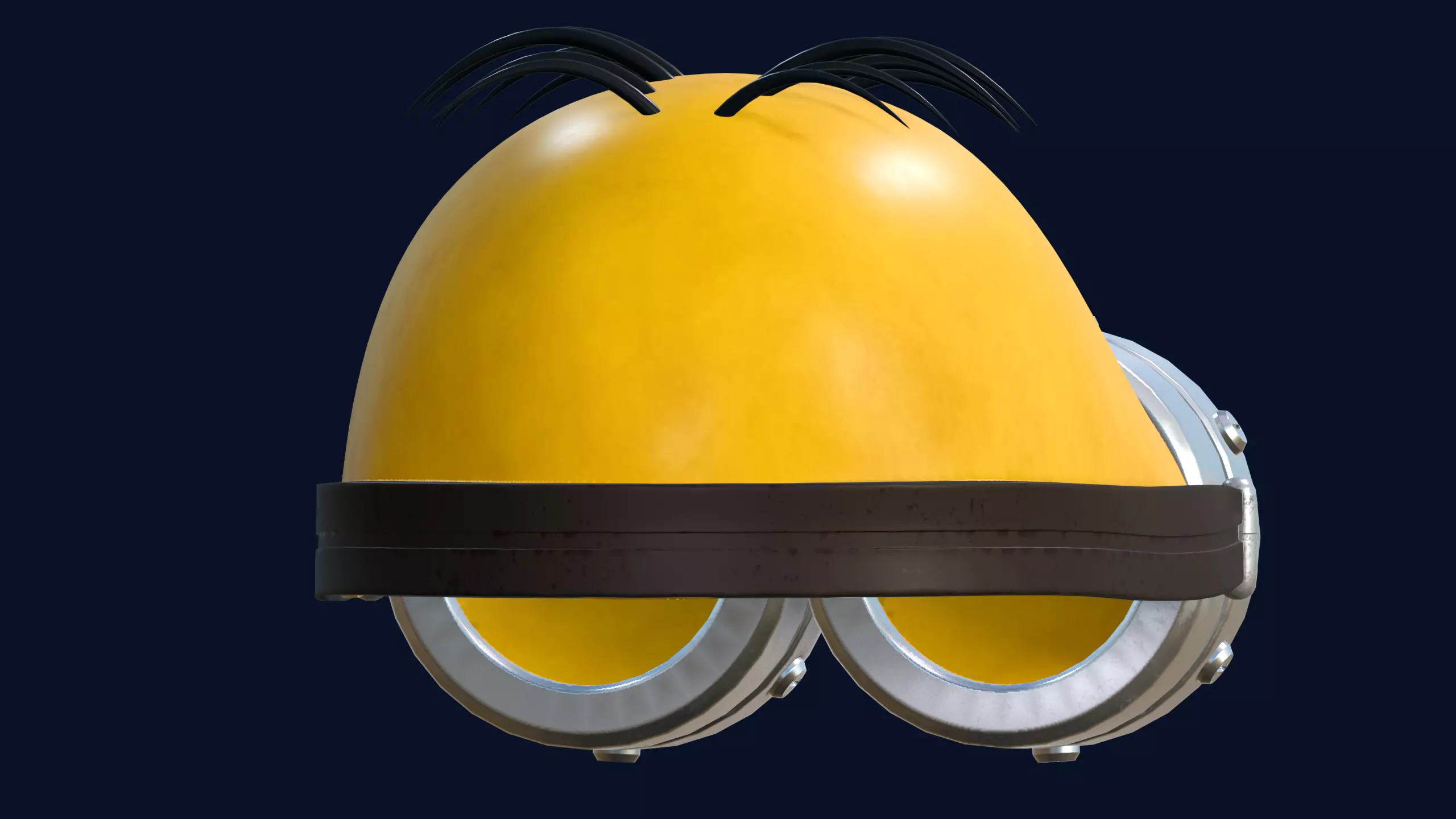 Best Cute Minion Cosplay Mask 3D STL 3D print model_2