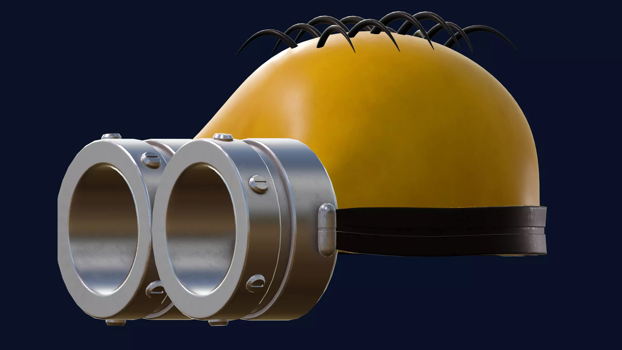 Best Cute Minion Cosplay Mask 3D STL 3D print model_8