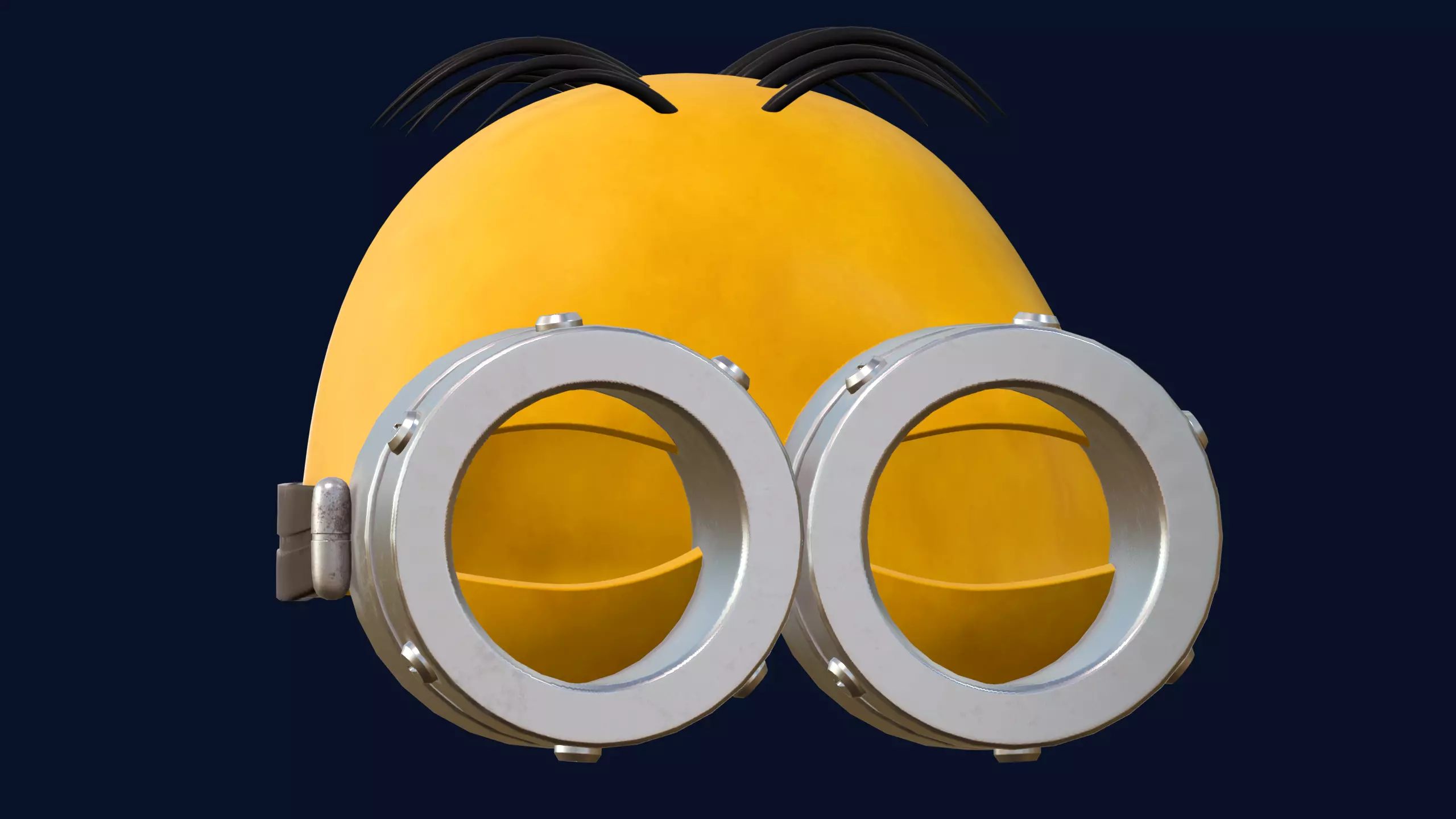 Best Cute Minion Cosplay Mask 3D STL 3D print model_13