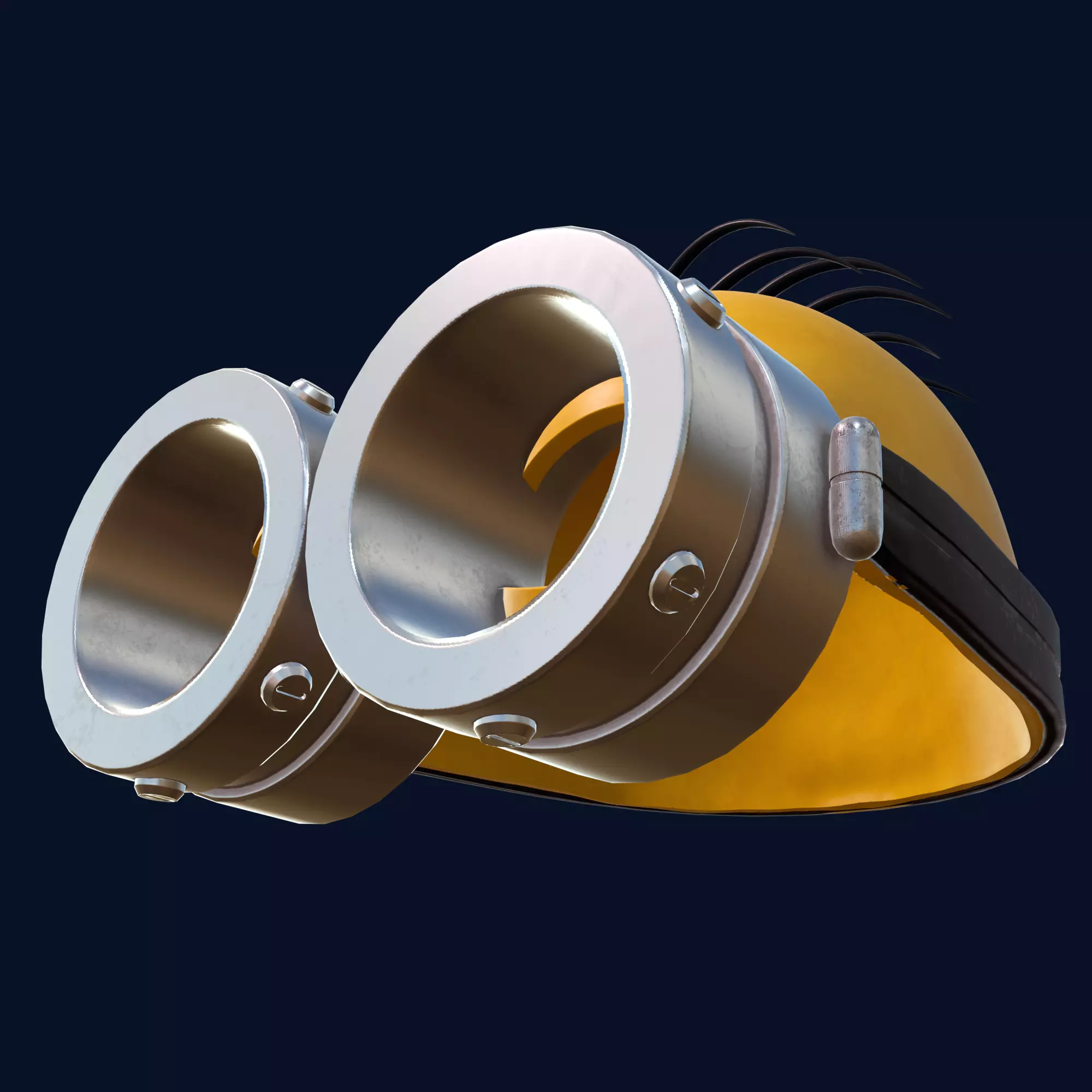 Best Cute Minion Cosplay Mask 3D STL 3D print model_32