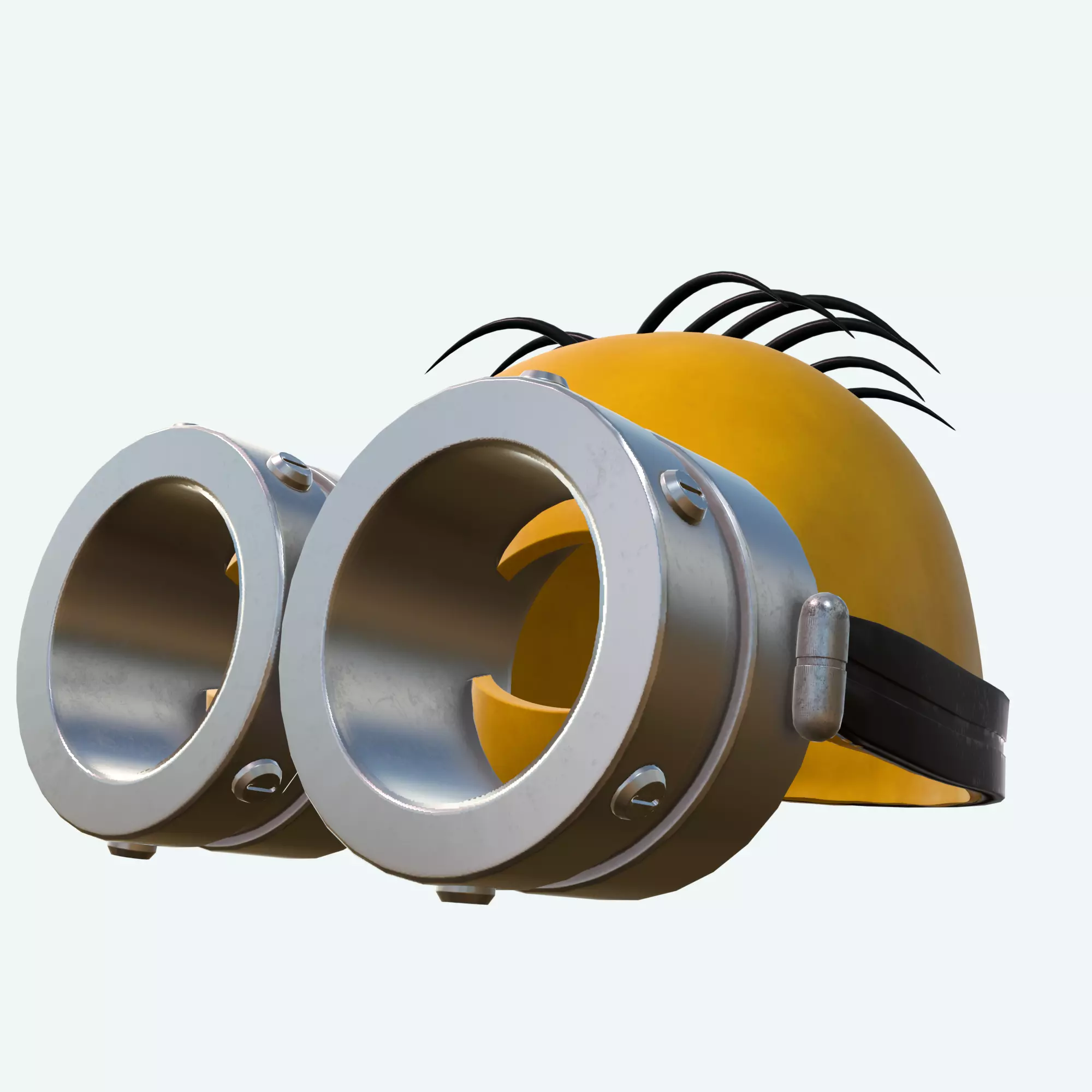 Best Cute Minion Cosplay Mask 3D STL 3D print model_30