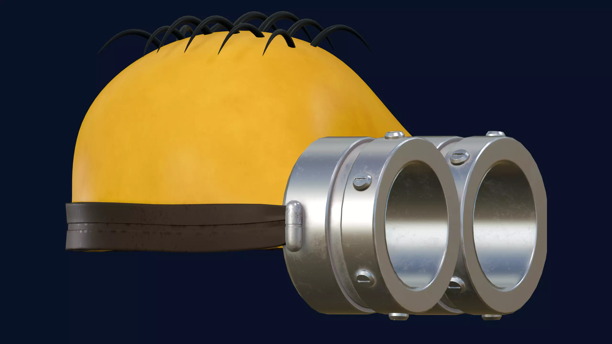 Best Cute Minion Cosplay Mask 3D STL 3D print model_16