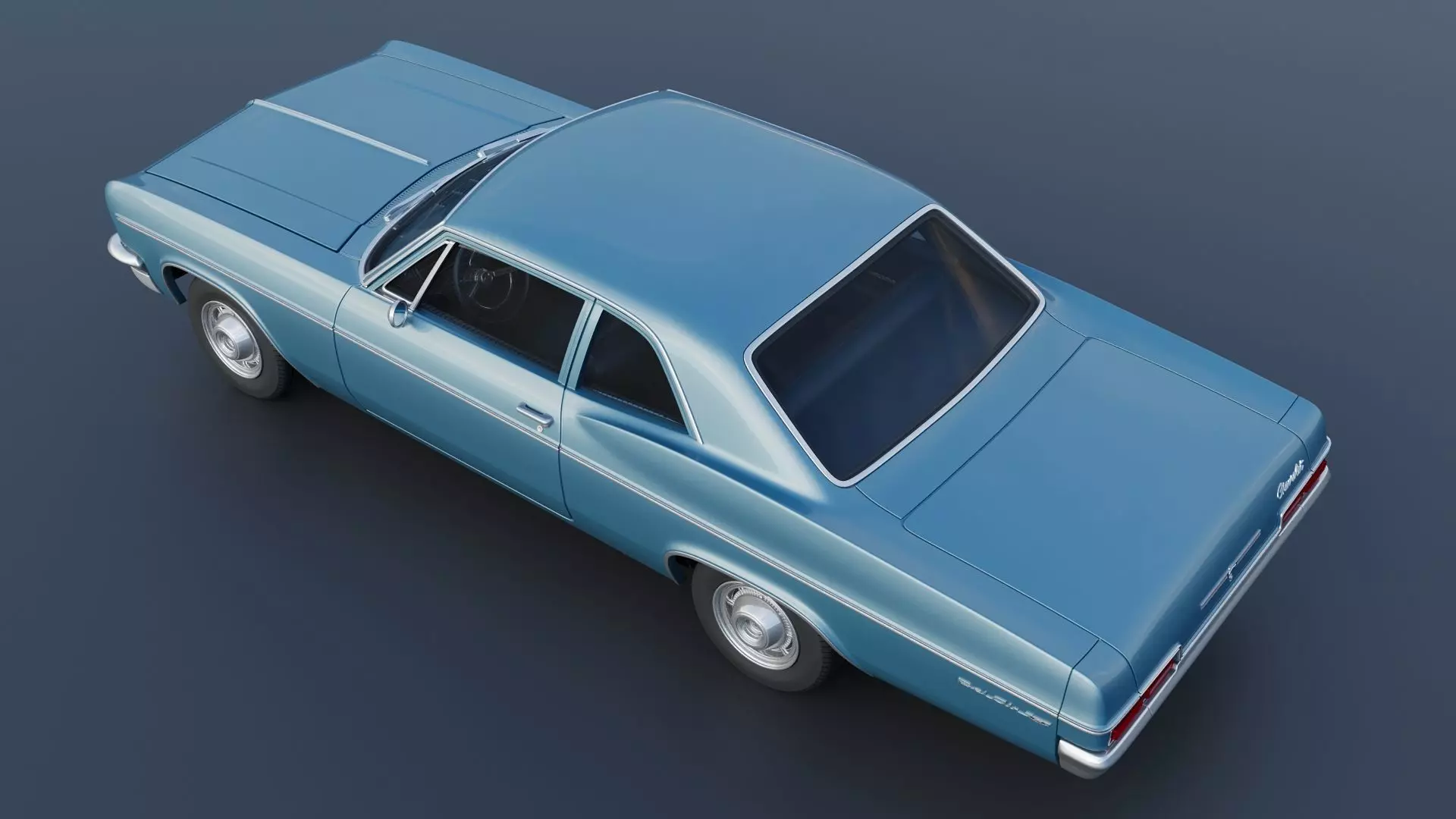 Chevrolet Bel Air 1966 3D print model_5