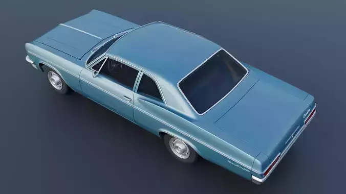 Chevrolet Bel Air 1966 3D print model 6