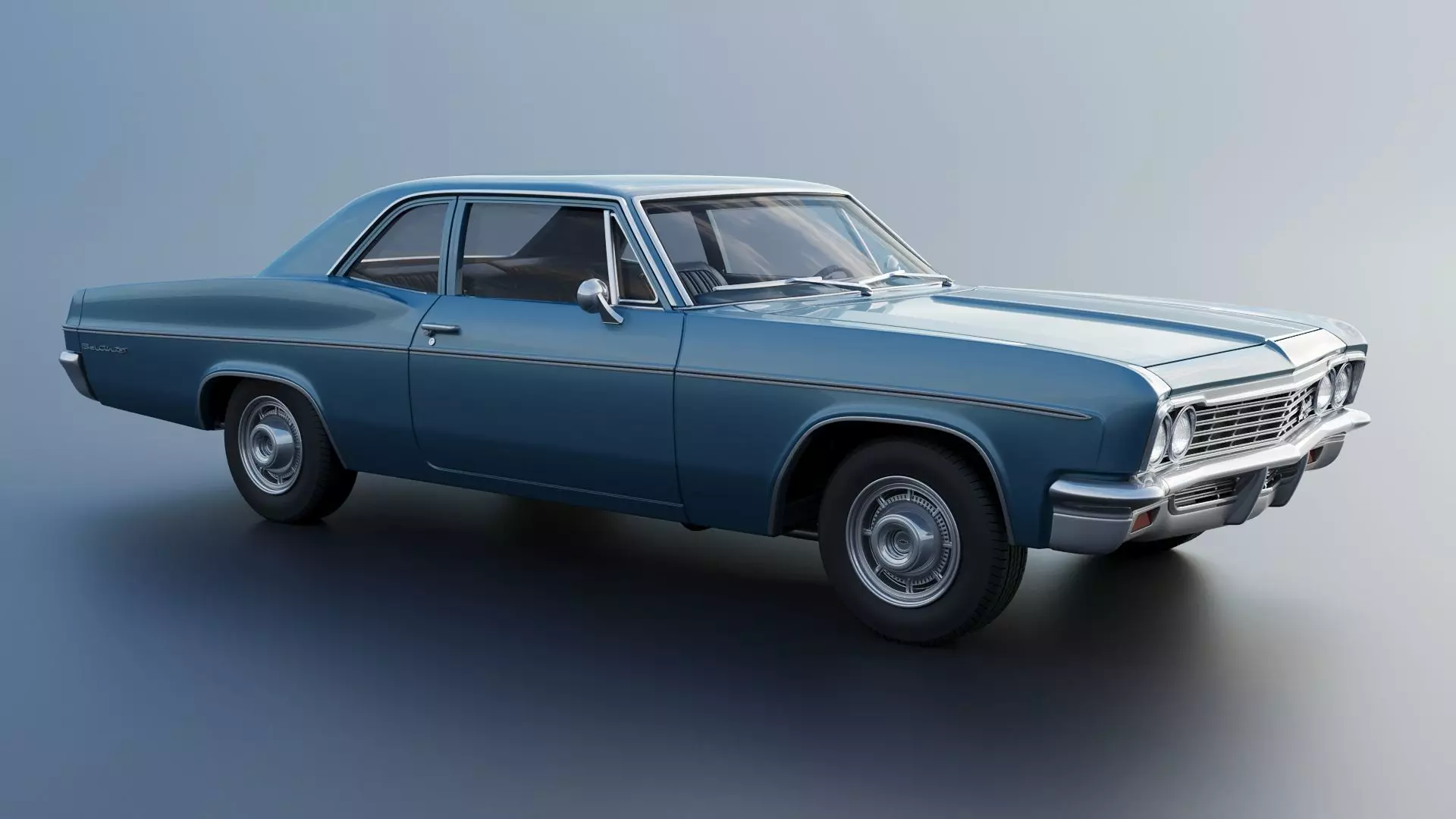 Chevrolet Bel Air 1966 3D print model_9