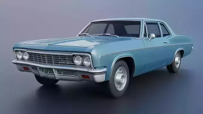 Chevrolet Bel Air 1966 3D print model 3