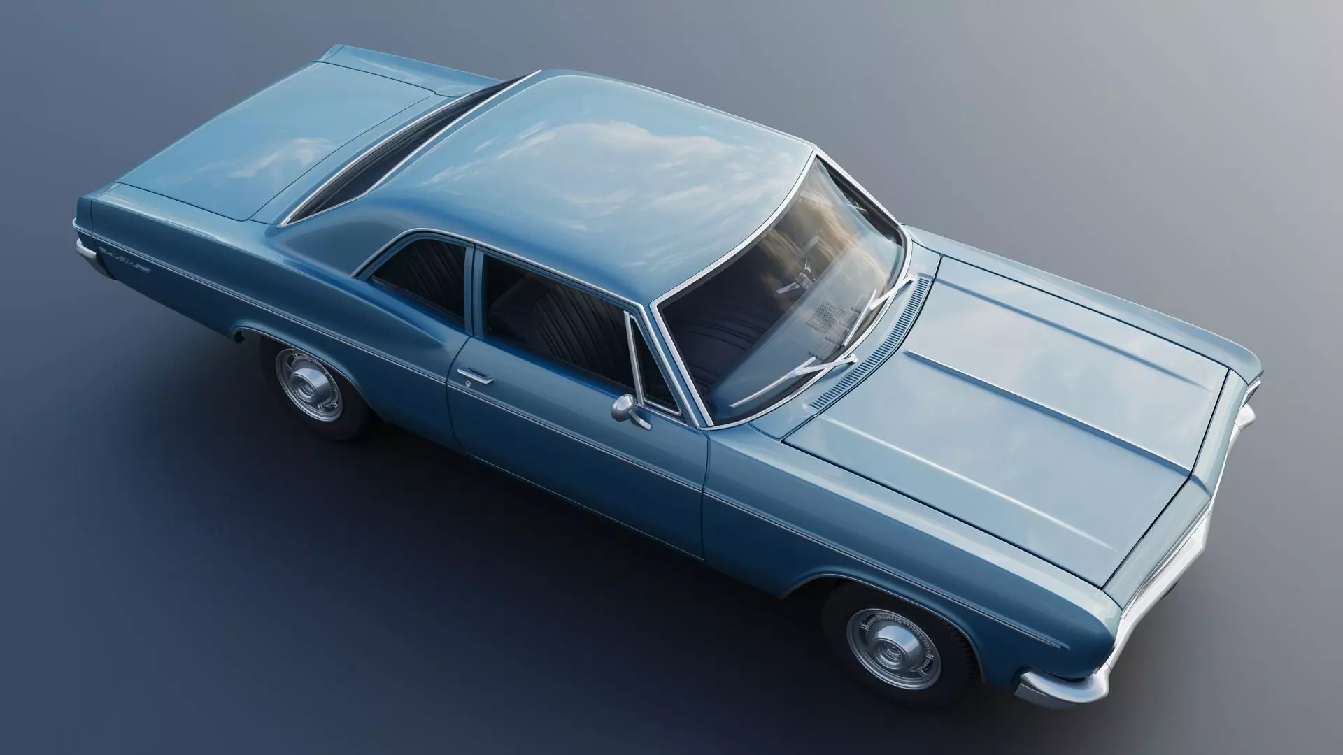 Chevrolet Bel Air 1966 3D print model_11