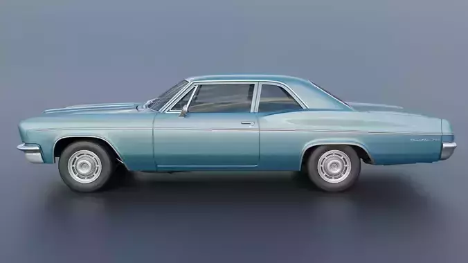 Chevrolet Bel Air 1966 3D print model 4