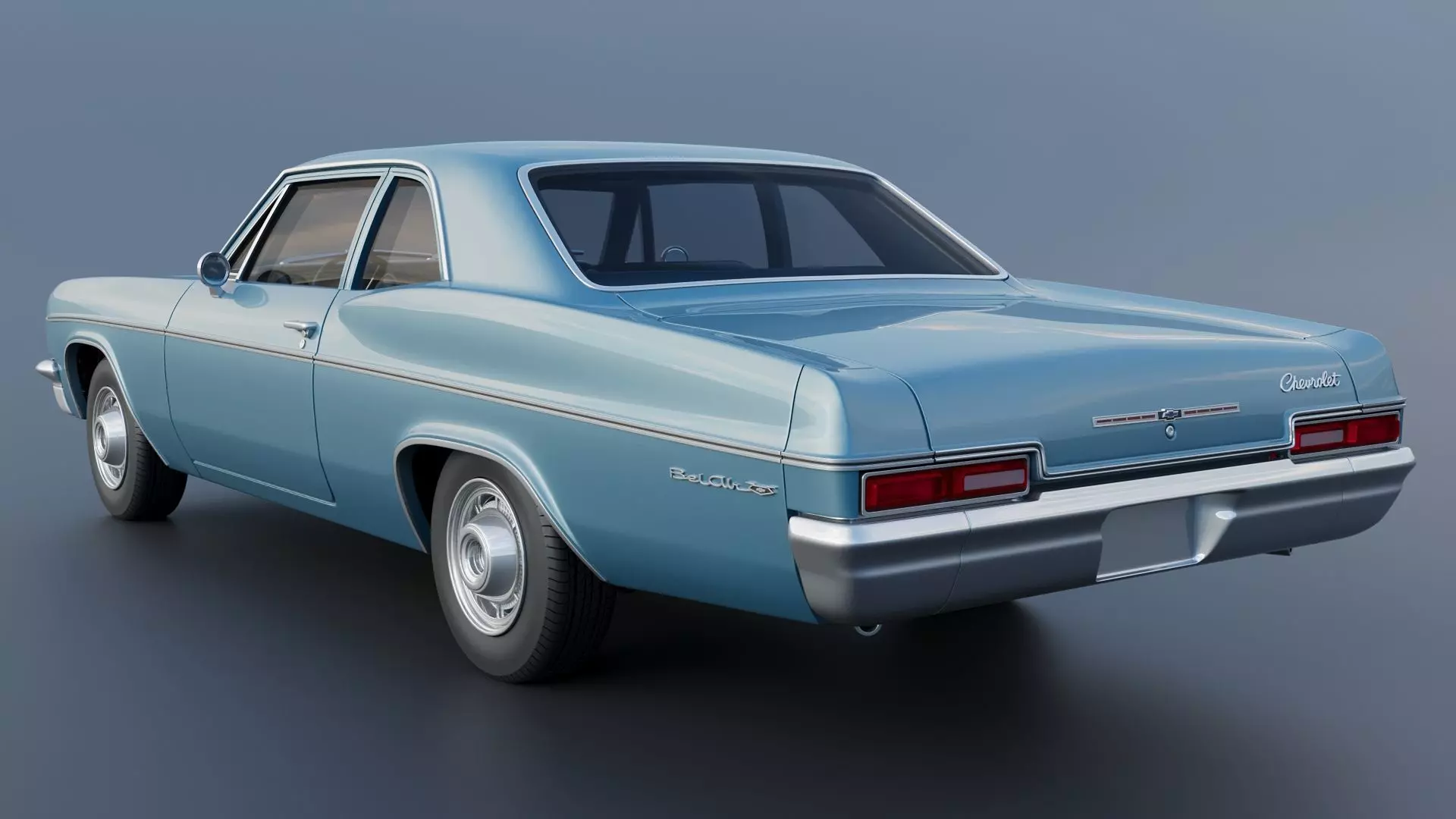 Chevrolet Bel Air 1966 3D print model_4