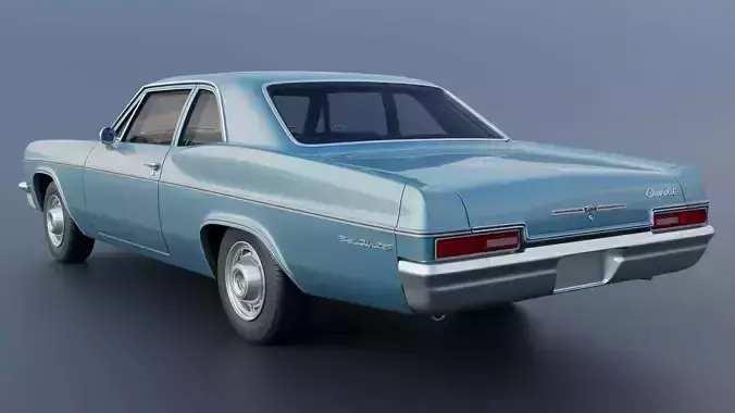 Chevrolet Bel Air 1966 3D print model 5