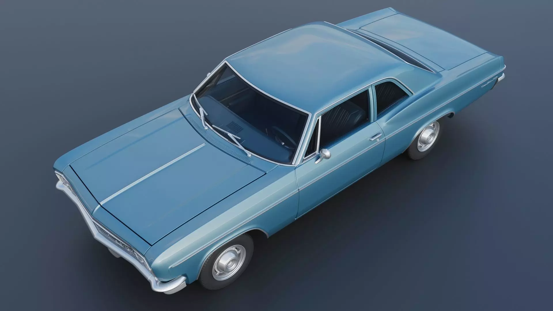 Chevrolet Bel Air 1966 3D print model_12