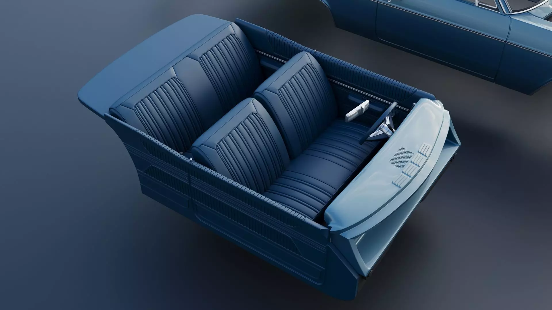 Chevrolet Bel Air 1966 3D print model_22