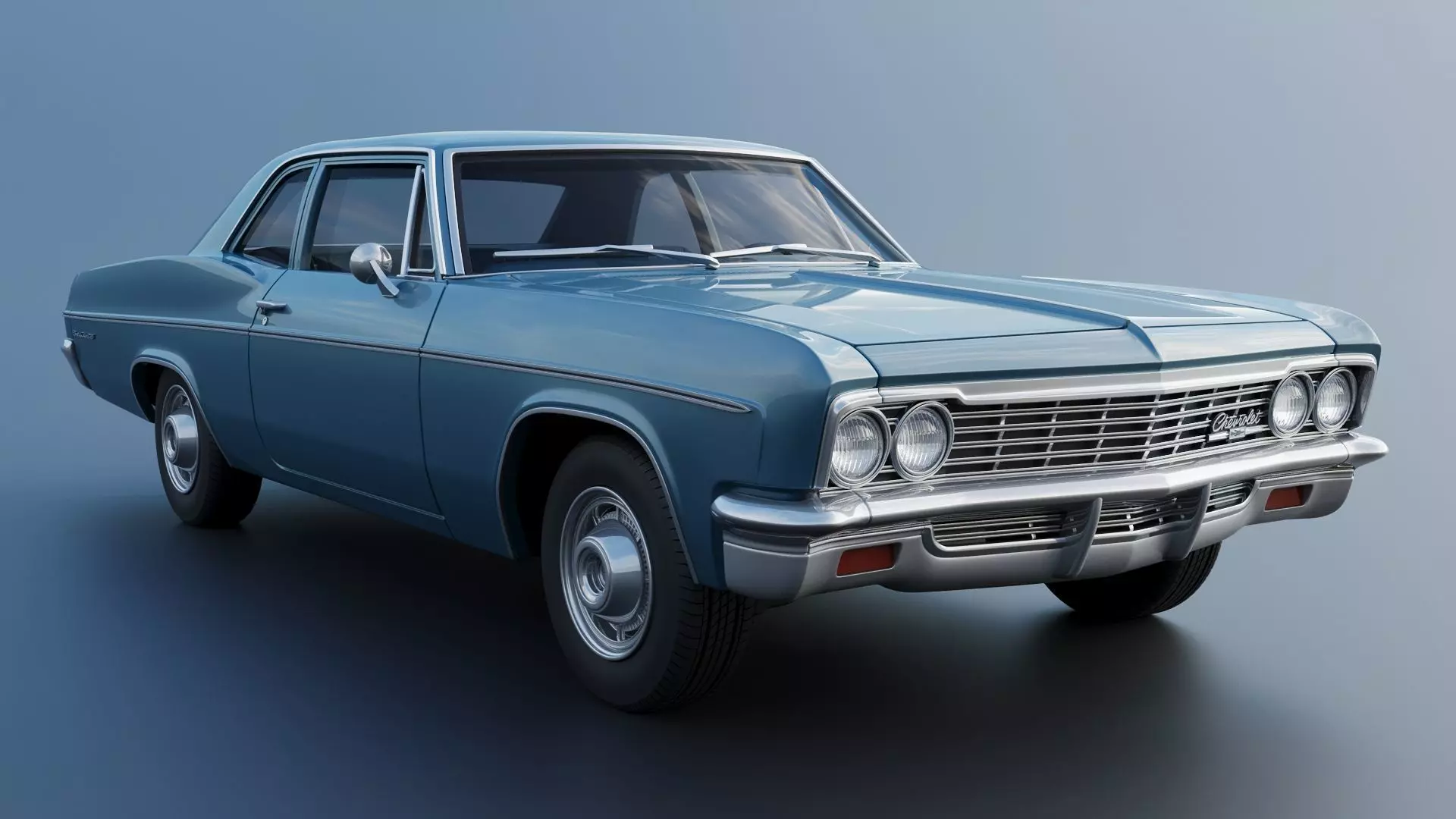 Chevrolet Bel Air 1966 3D print model_10