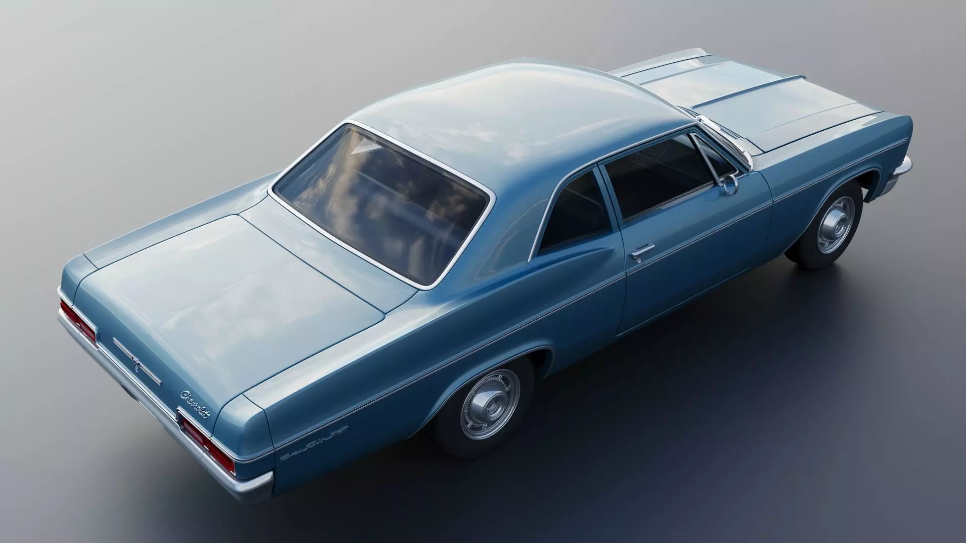 Chevrolet Bel Air 1966 3D print model_7