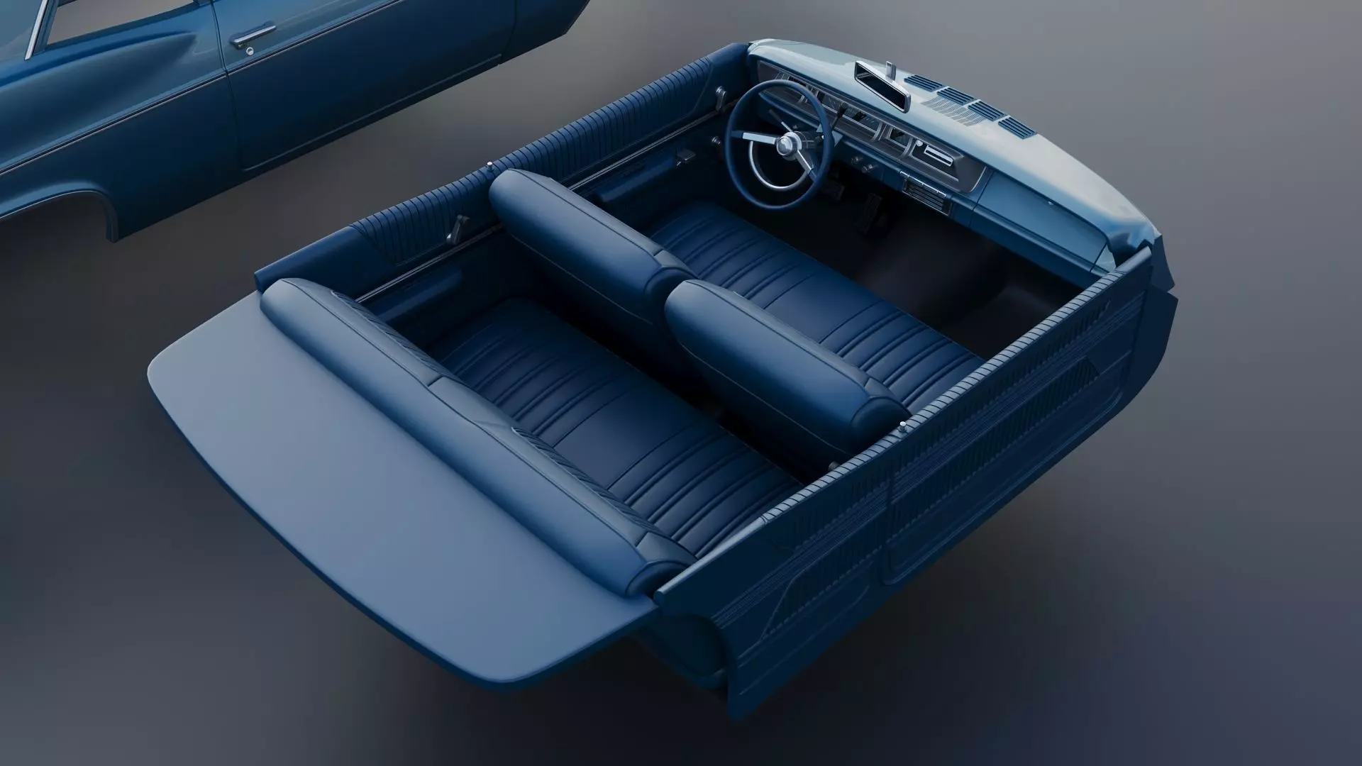 Chevrolet Bel Air 1966 3D print model_23