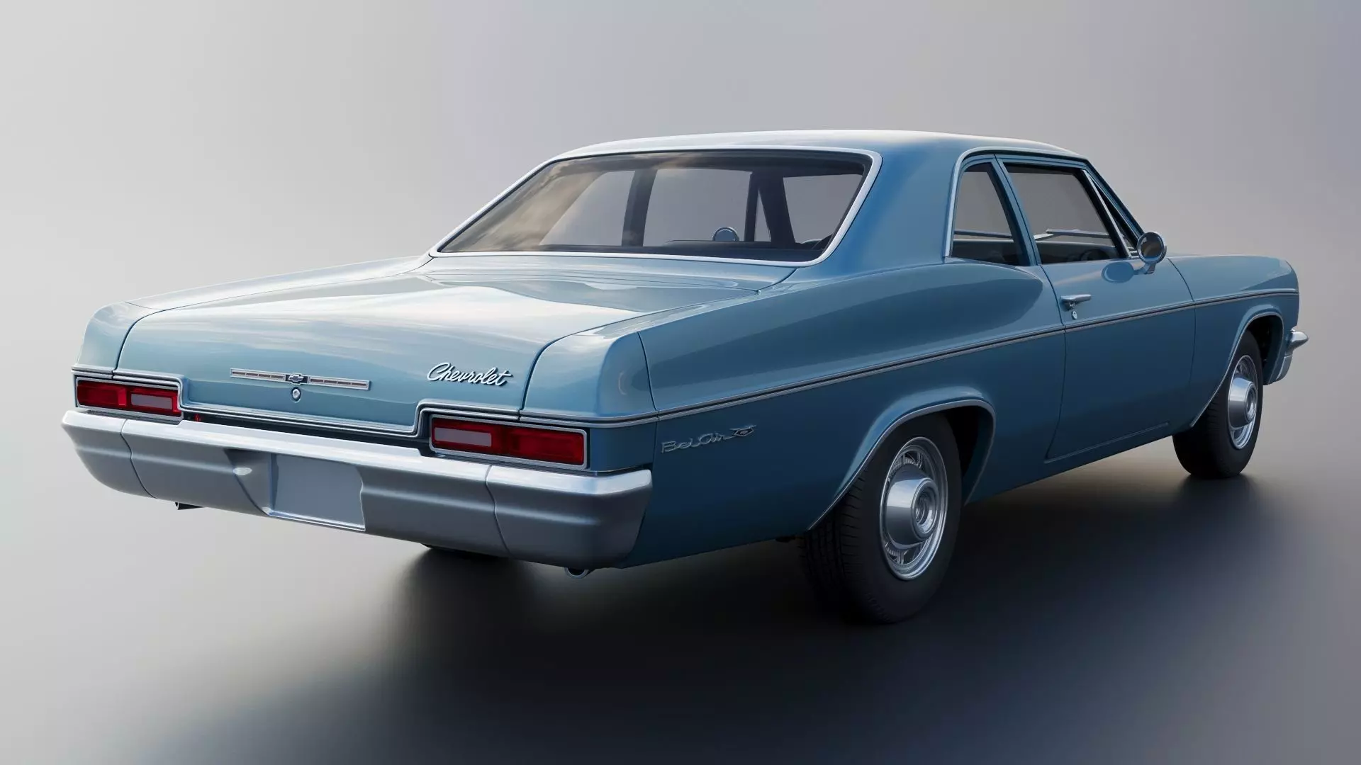 Chevrolet Bel Air 1966 3D print model_6