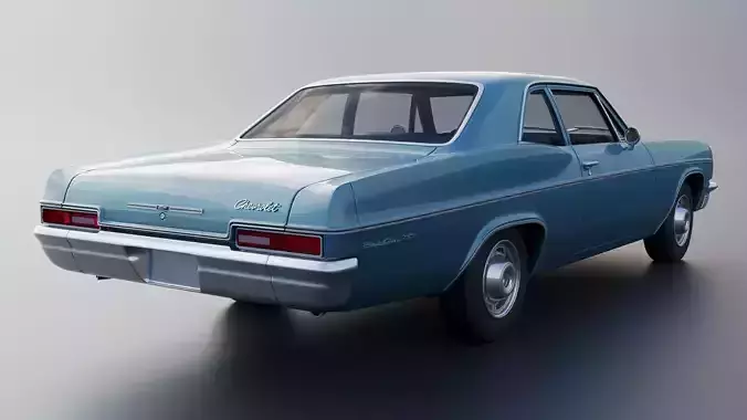 Chevrolet Bel Air 1966 3D print model 7