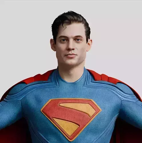 Superman 2025 3D Model Rigged 3D model