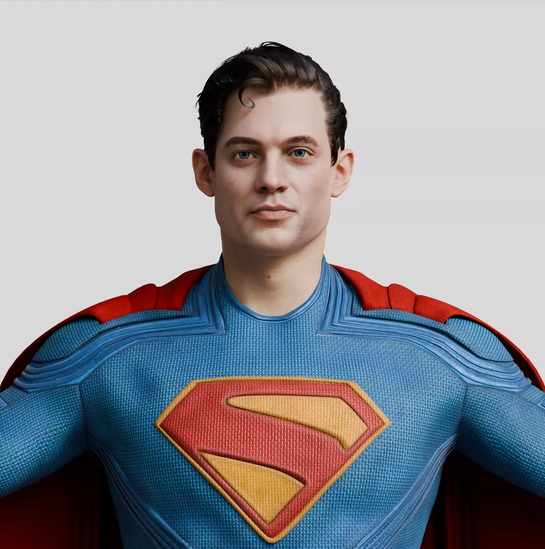 Superman 2025 3D Model Rigged 3D model