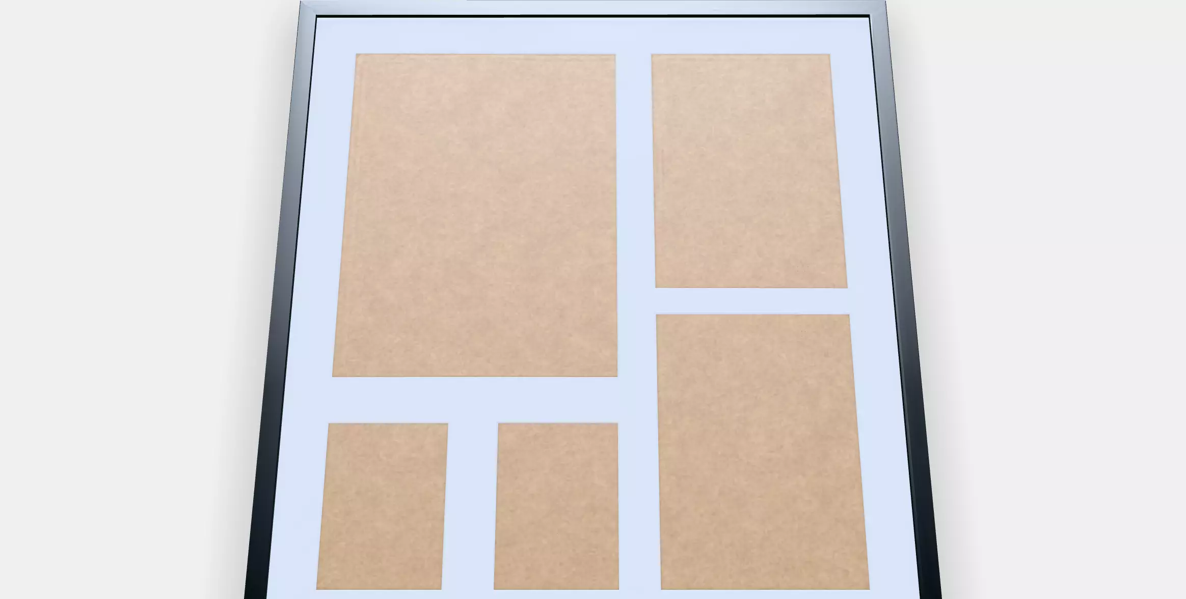 RODALM Frame for 5 pictures Low-poly 3D model_4