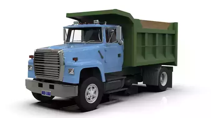 L9000 Single Axle Dump Truck 3D model