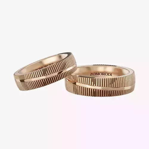 Porto Matching Gold Rings  Zomorodi Jewelry 3D print model