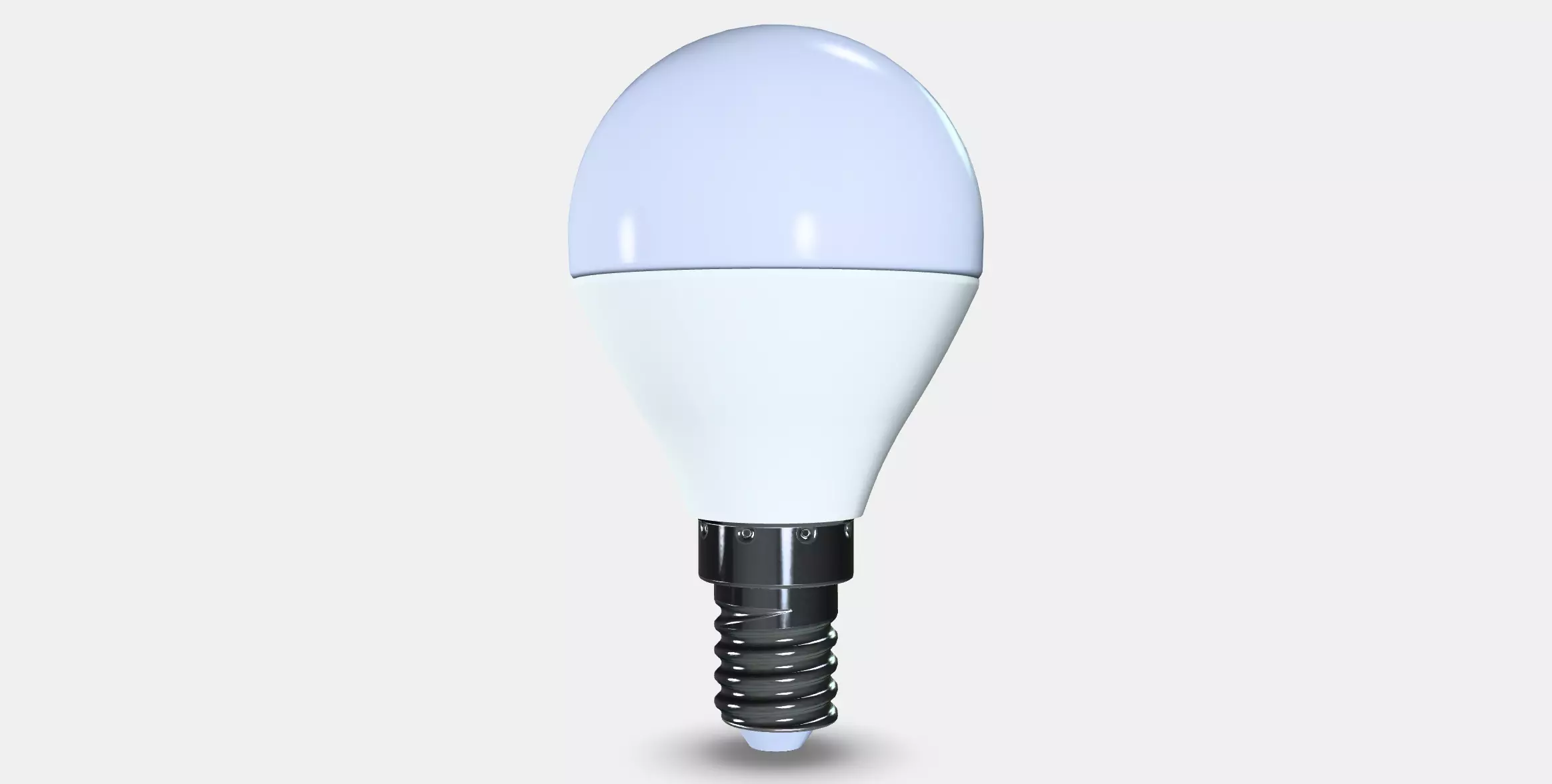 Wood-free LED light source E14 470 lumen 3D model_5