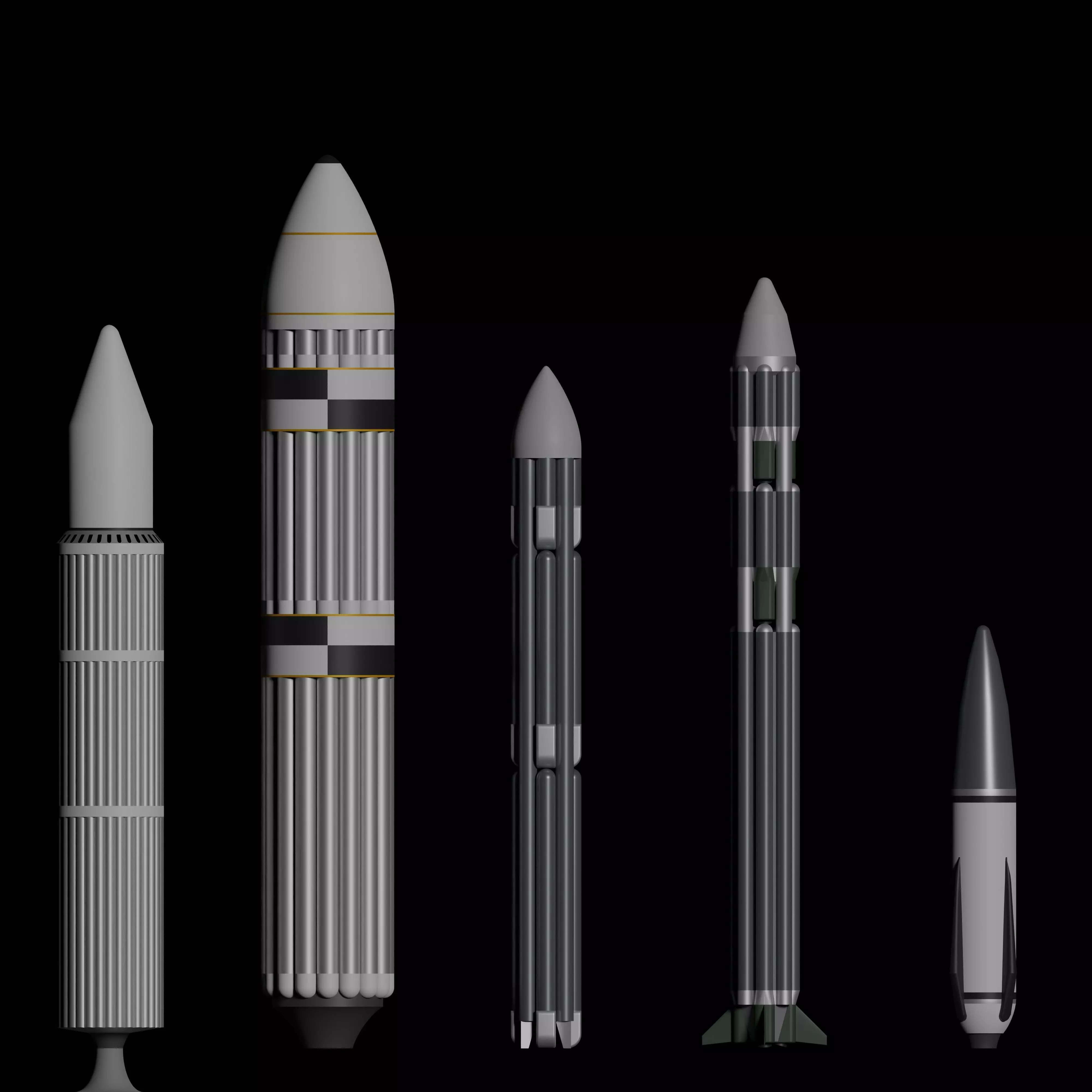 SWORD rocket and Similar Vehicles 3D model