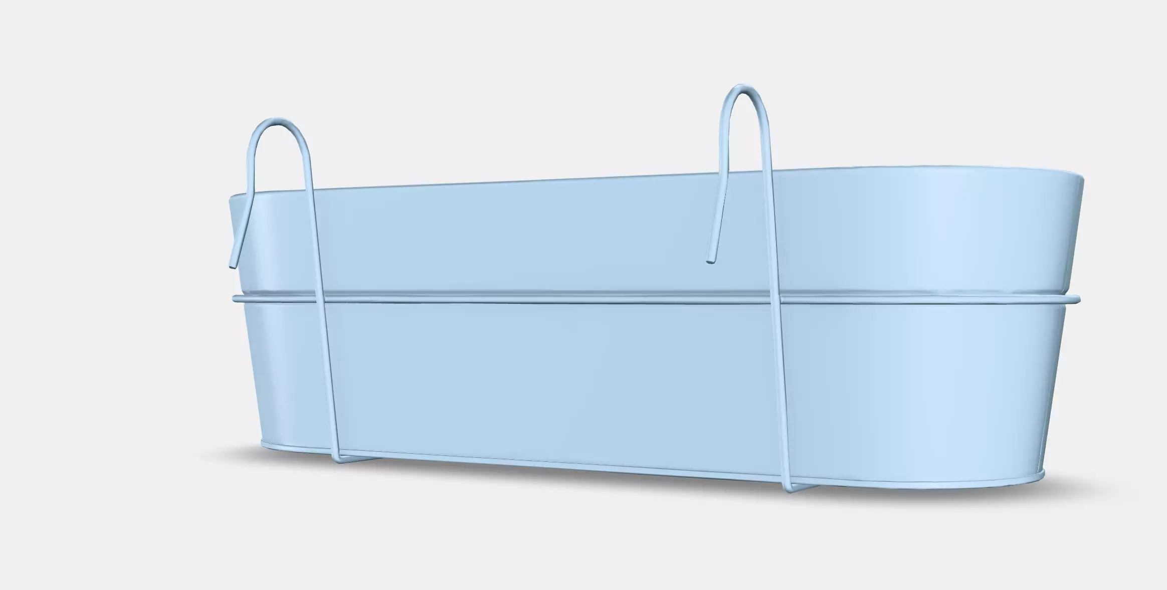 White onion flower box with holder Low-poly 3D model_4