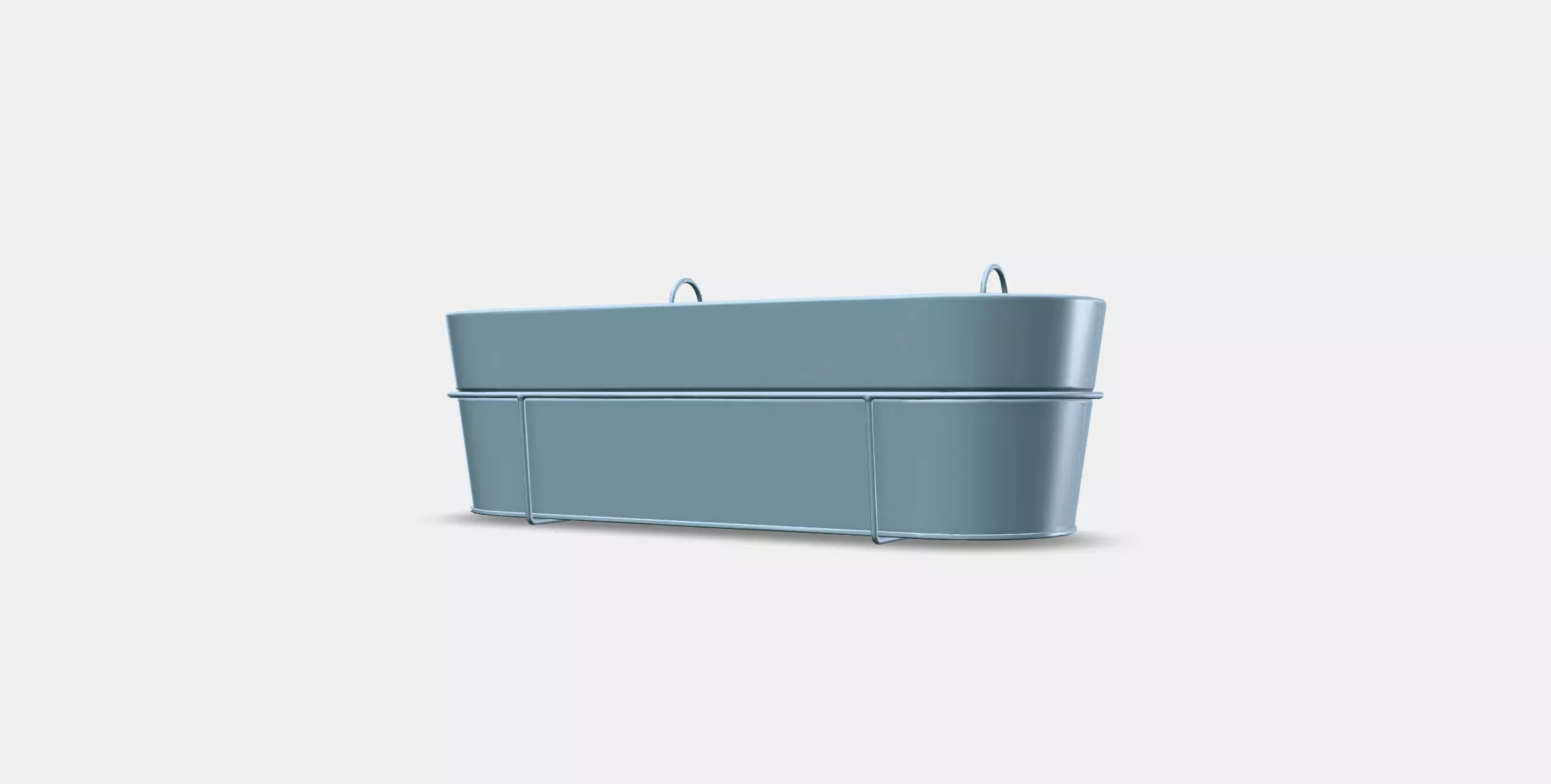 White onion flower box with holder Low-poly 3D model_9