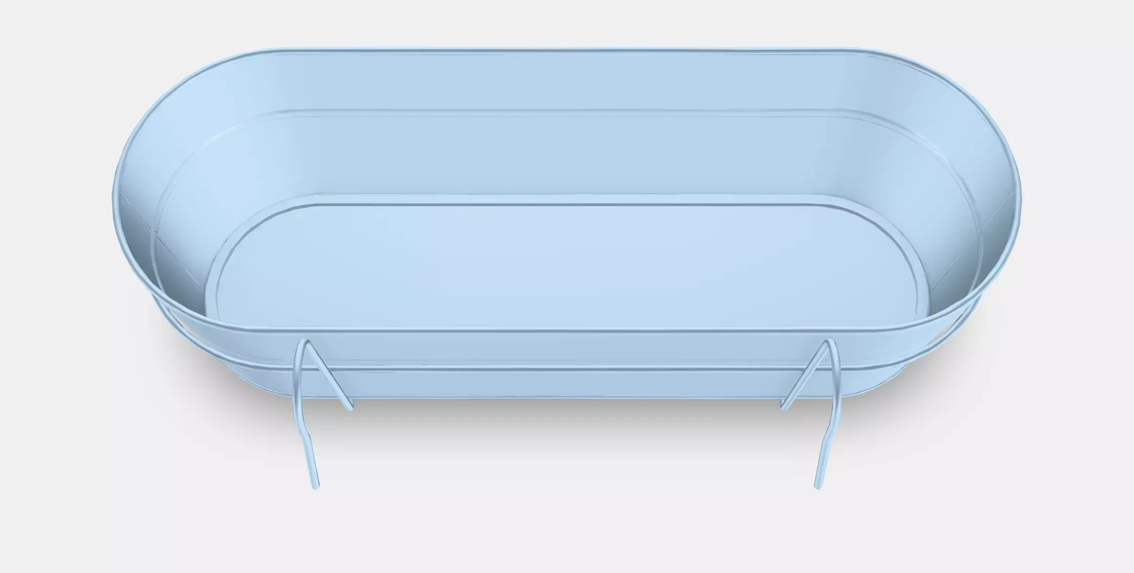 White onion flower box with holder Low-poly 3D model_3