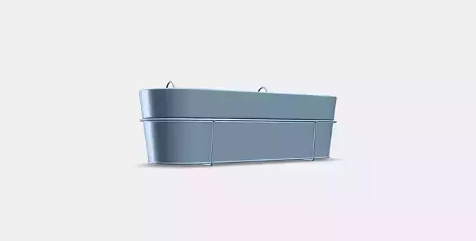 White onion flower box with holder