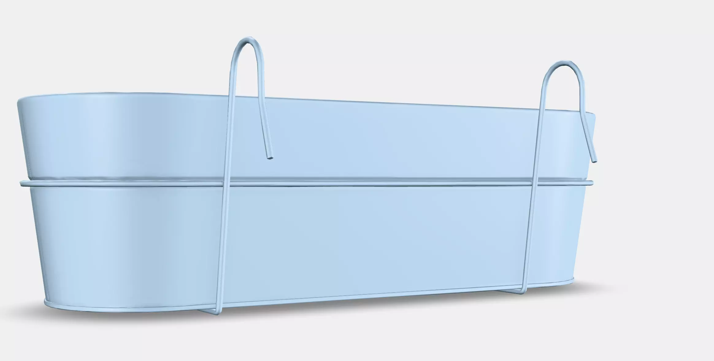 White onion flower box with holder Low-poly 3D model_2