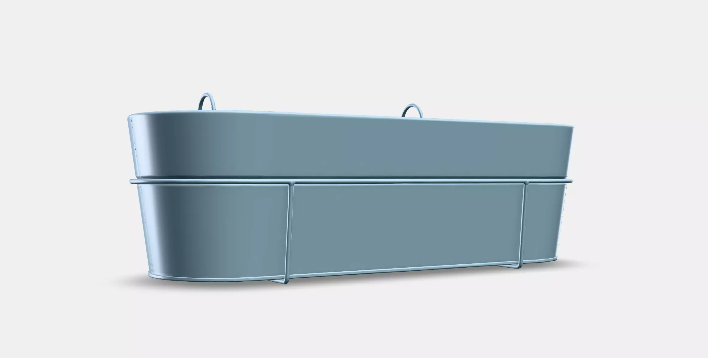 White onion flower box with holder Low-poly 3D model_6