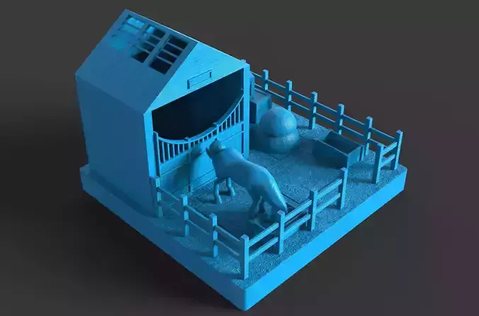 Puzzle horse stable