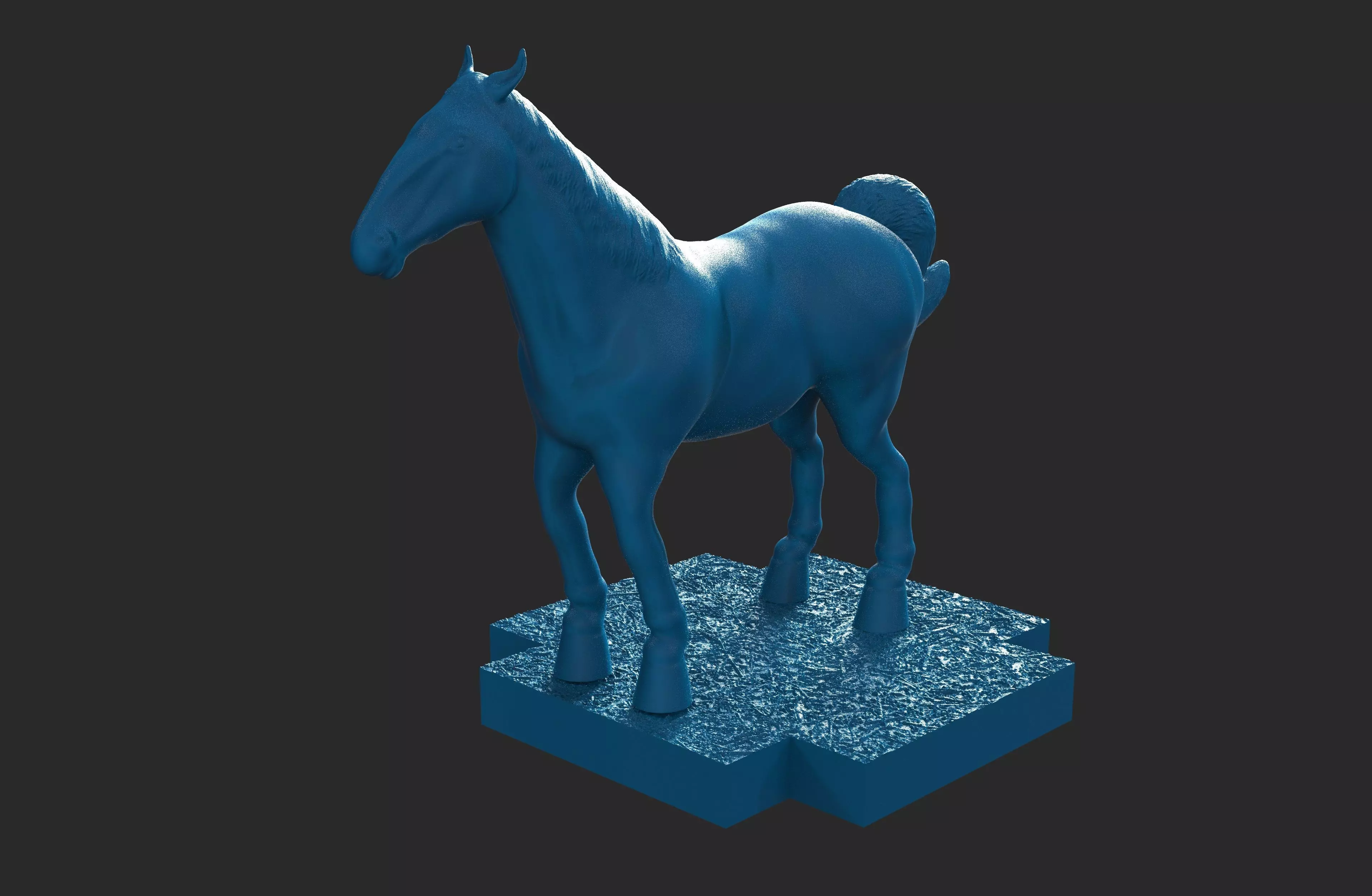 Puzzle horse stable 3D print model_8