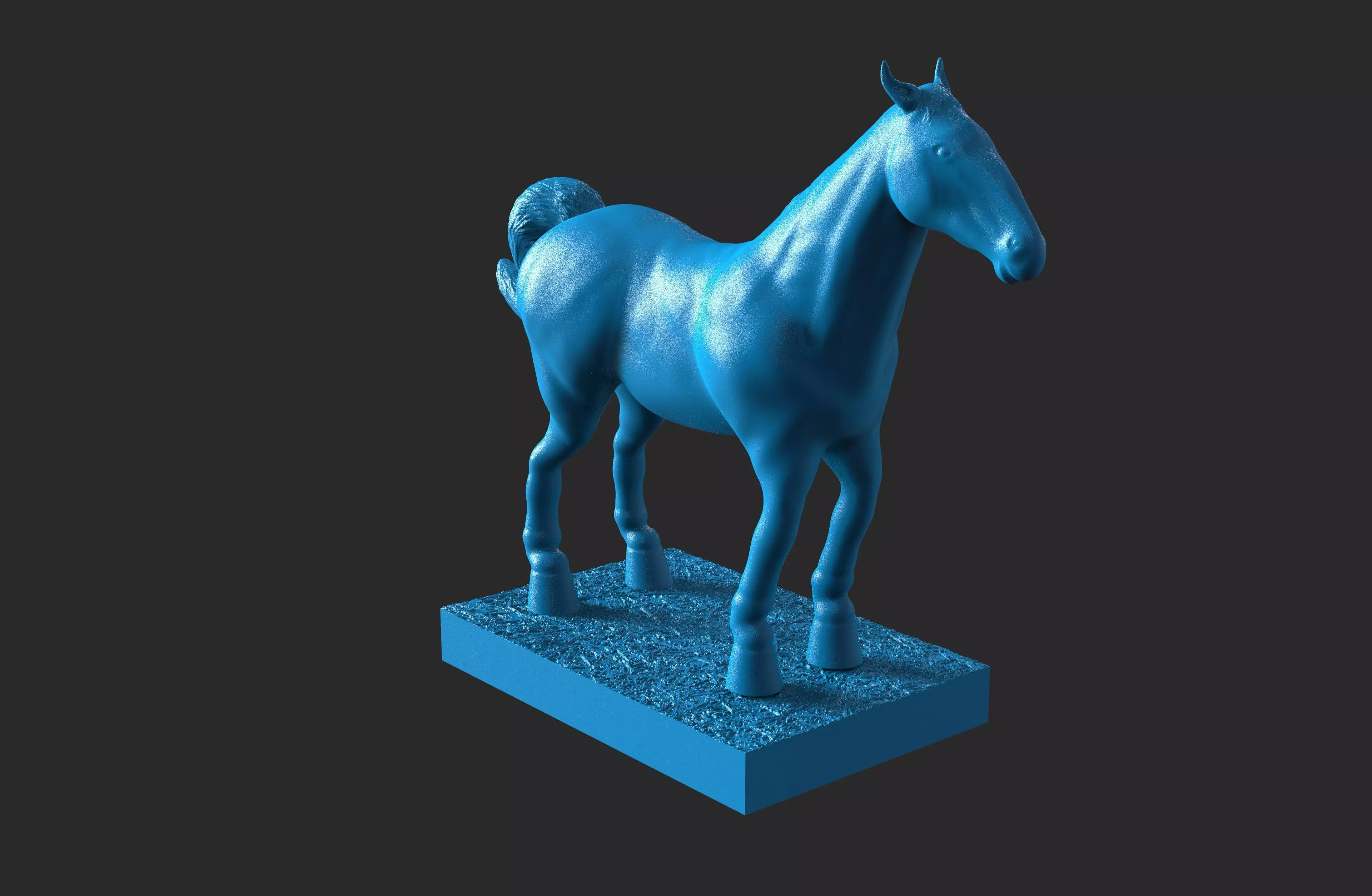 Puzzle horse stable 3D print model_6