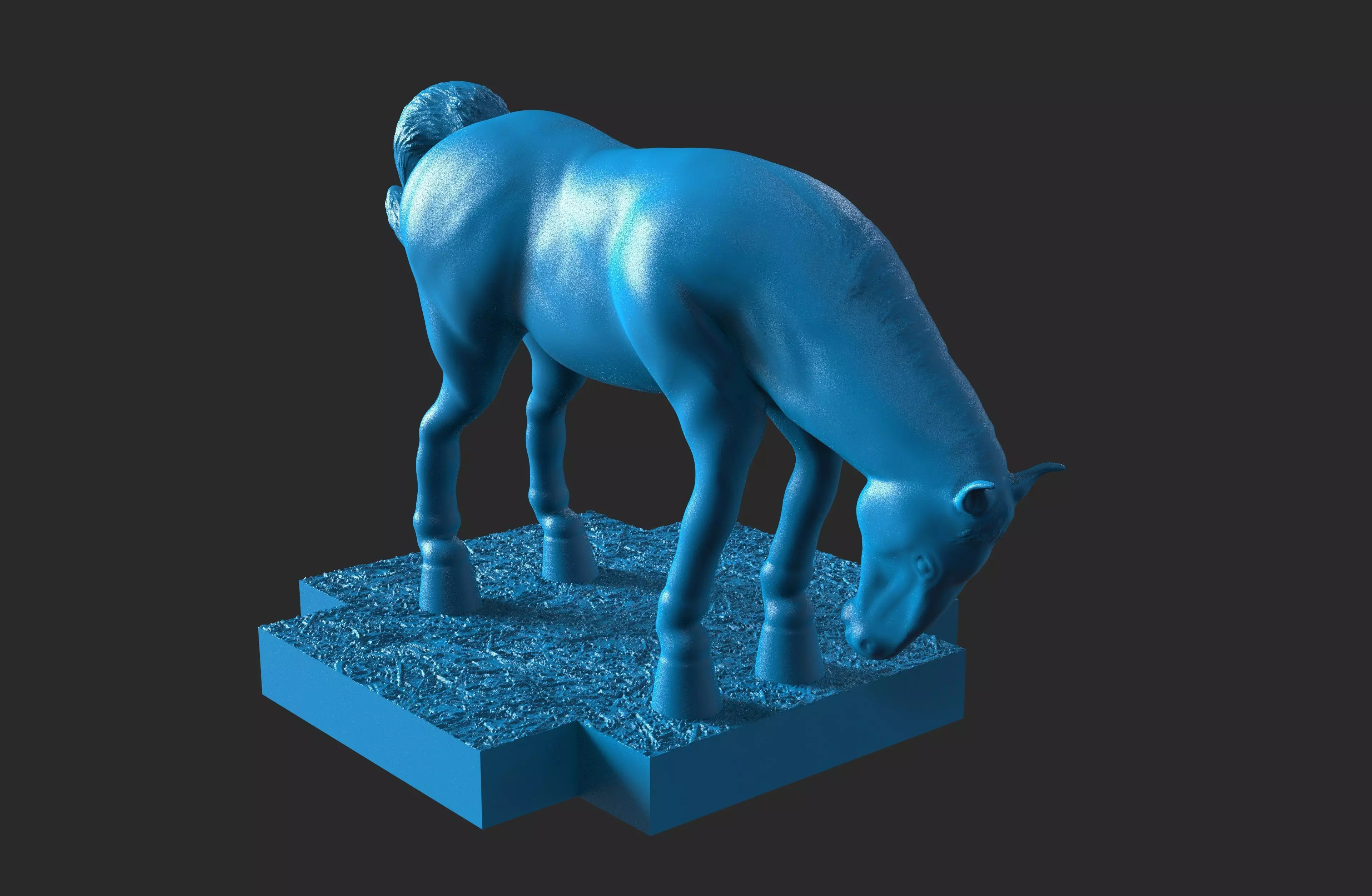 Puzzle horse stable 3D print model_7