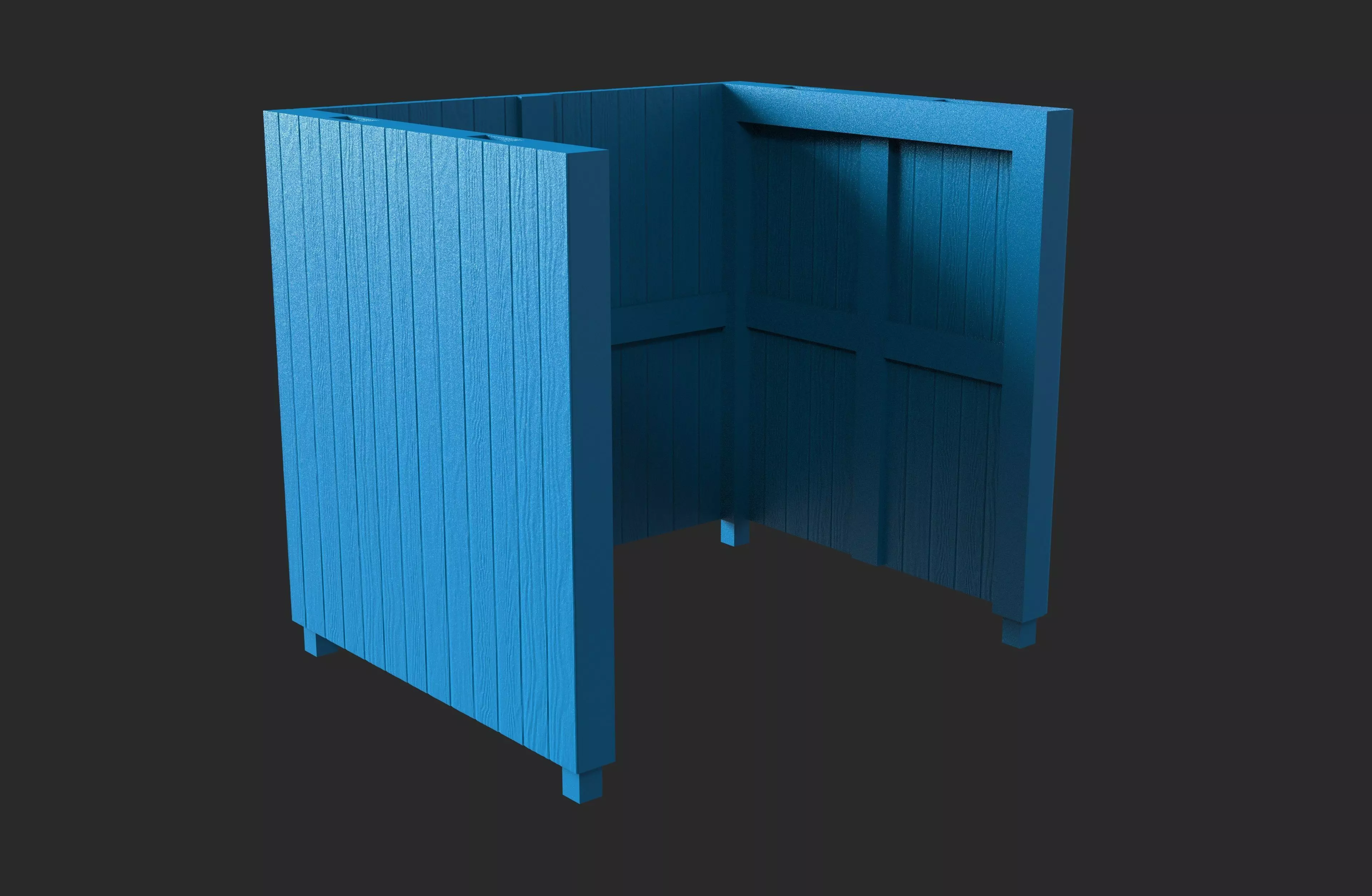 Puzzle horse stable 3D print model_19