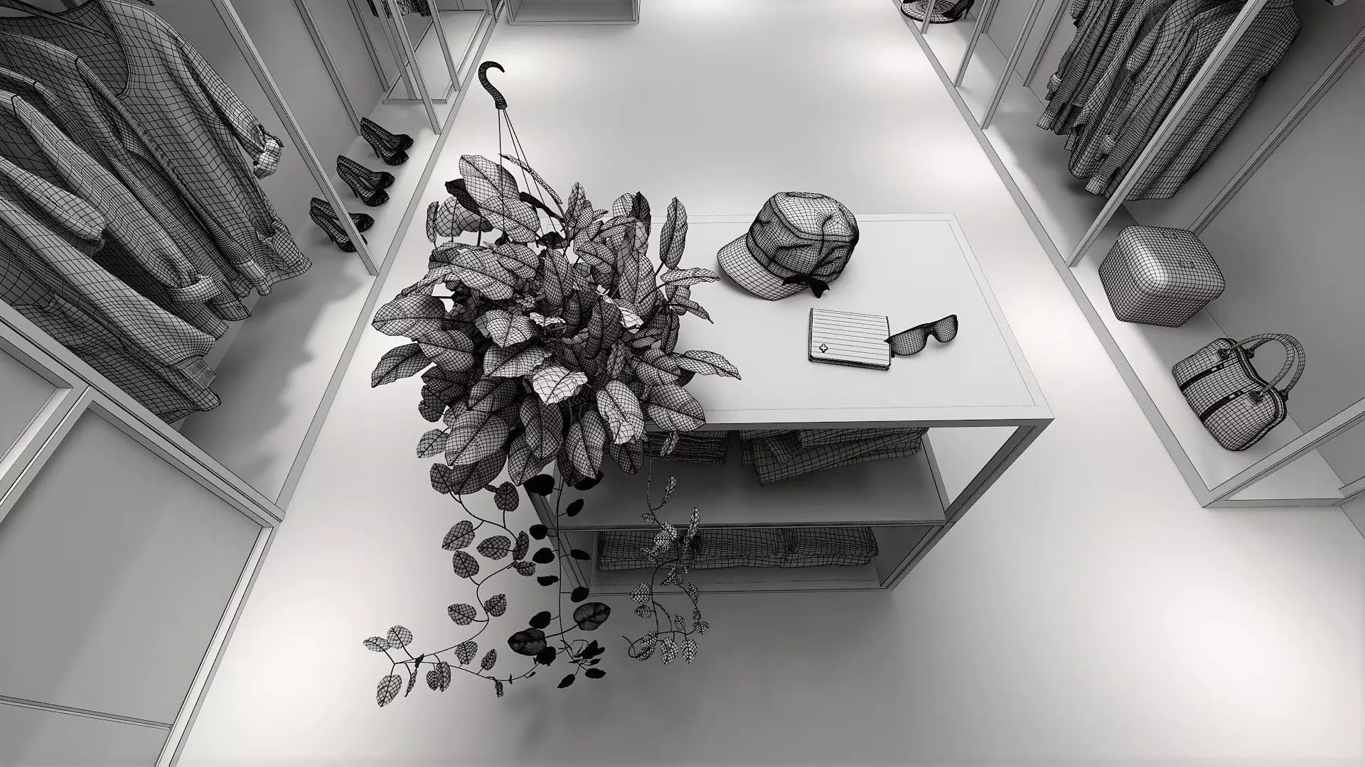 Female Clothing Shop 3D model_10