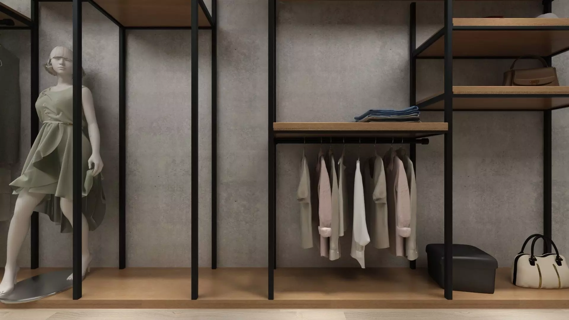 Female Clothing Shop 3D model_2