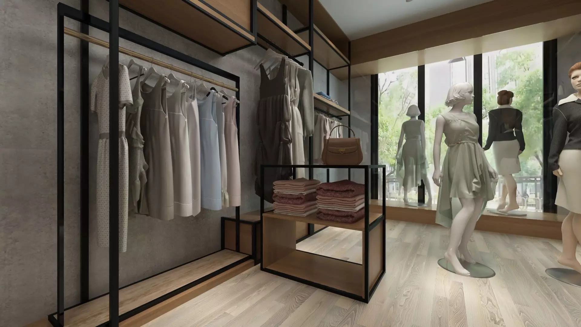 Female Clothing Shop 3D model_1