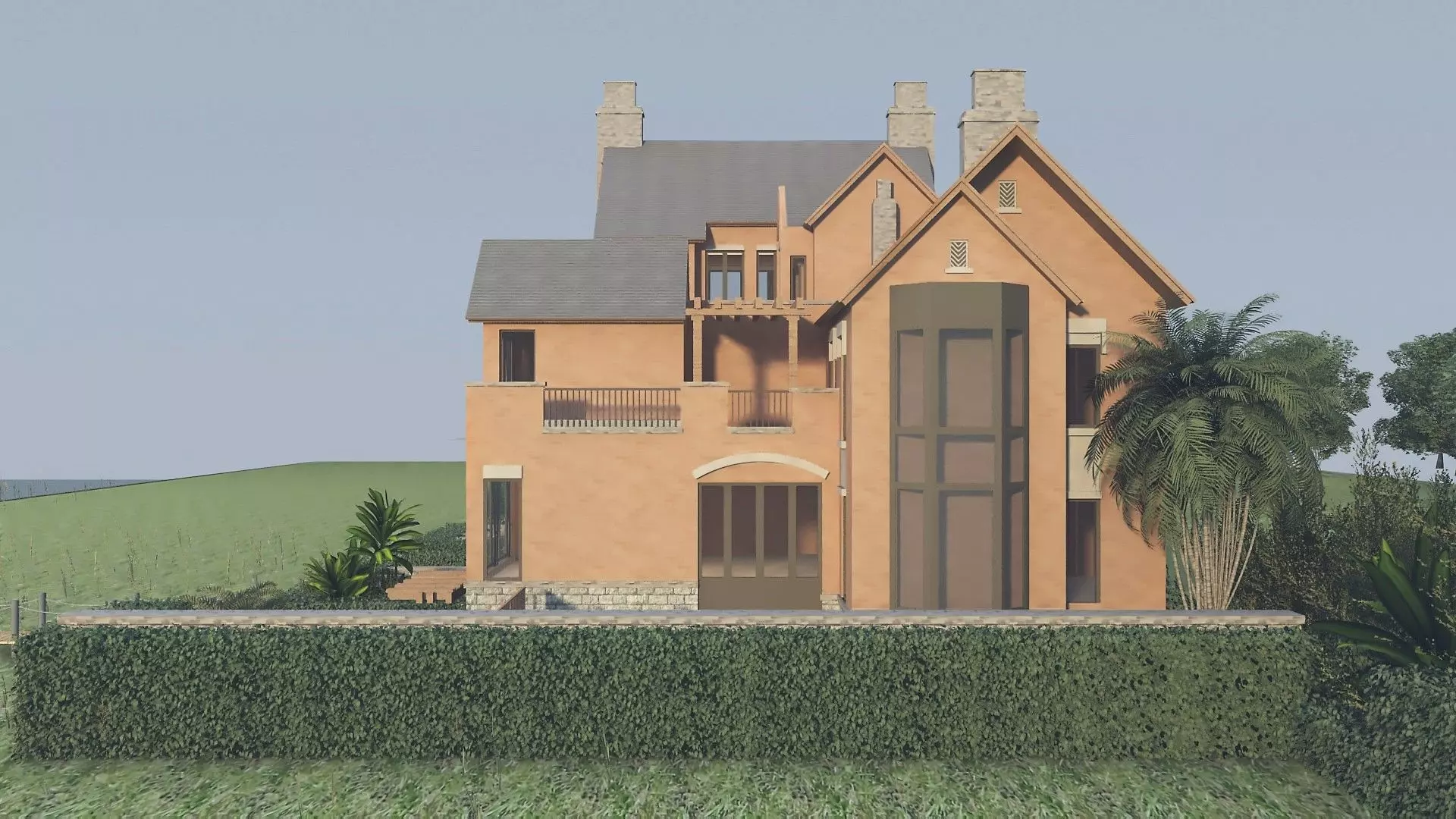 Lake Cottage 3D model_9